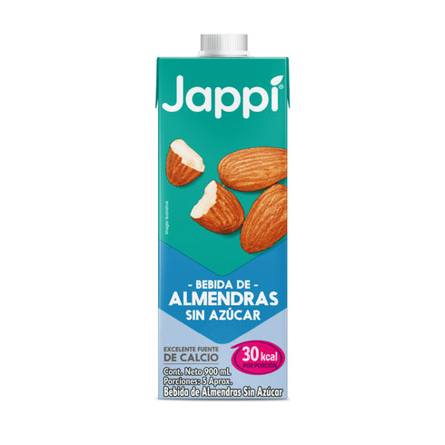 BEBIDA ALMENDRAS JAPPI 900ML SIN AZUCAR